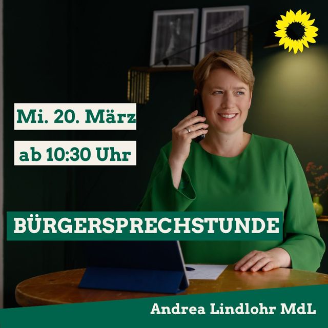 Bürgersprechstunde mit Andrea Lindlohr MdL