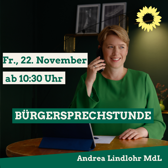 Bürgersprechstunde mit Andrea Lindlohr MdL