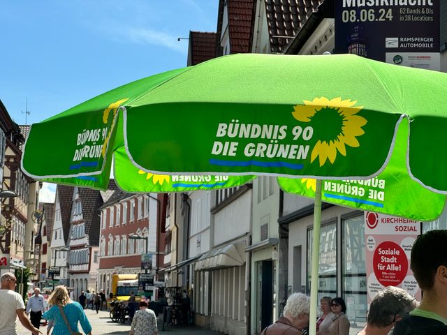 Schanbach - Wahlstand mit Sebastian Schäfer MdB