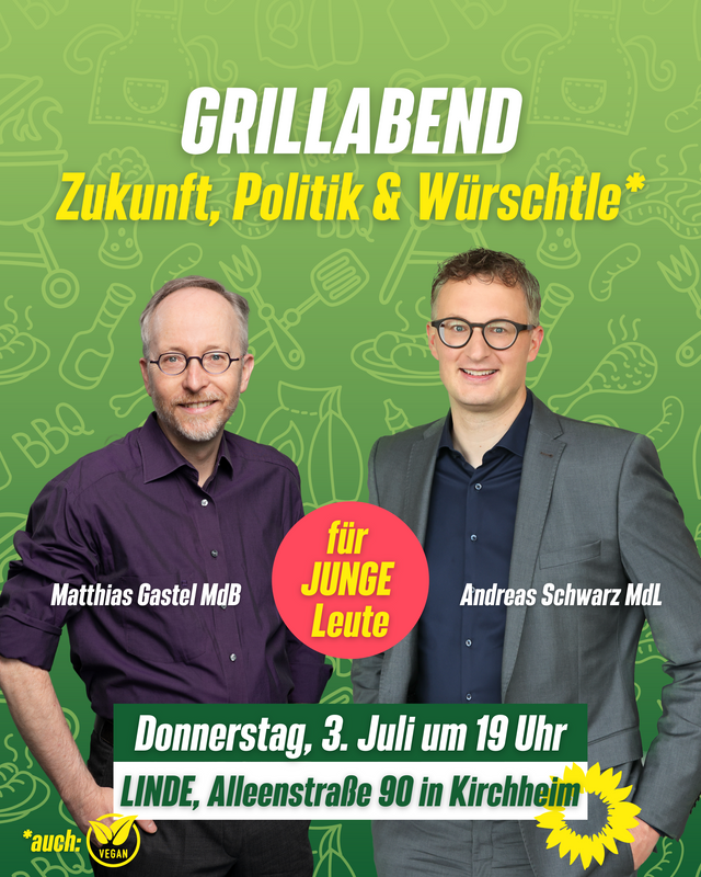 Grillabend mit Matthias Gastel & Andreas Schwarz