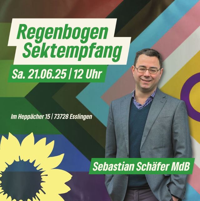Regenbogen Sektempfang