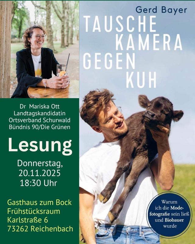 Reichenbach, Lesung mit Gerd Bayer - Tausche Kamera gegen Kuh