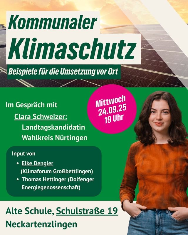 Kommunaler Klimaschutz mit Clara Schweizer