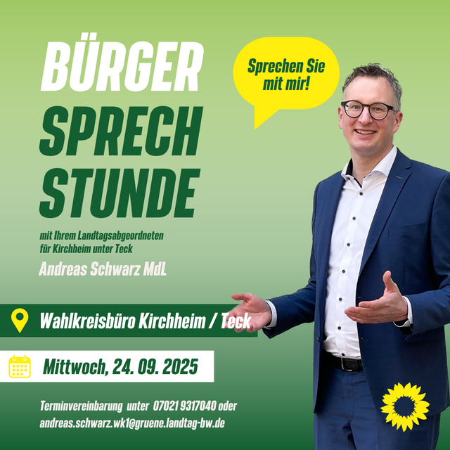 Bürgersprechstunde mit Andreas Schwarz