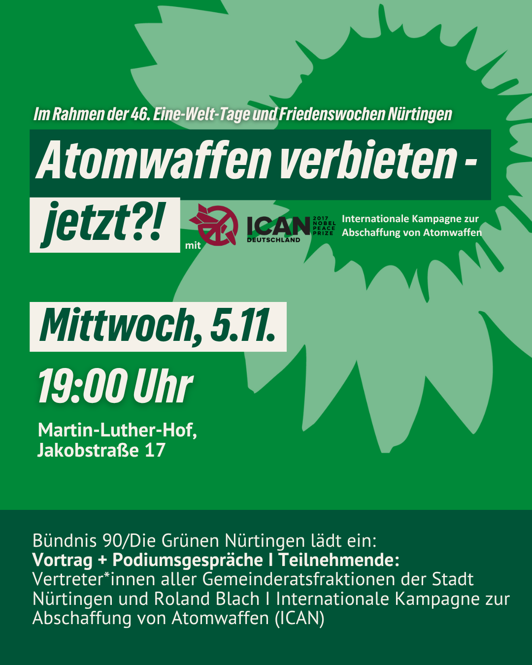 Atomwaffen verbieten - jetzt?!