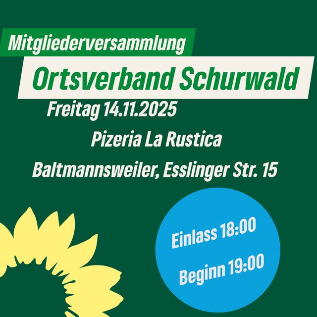Ortsmitgliederversammlung OV Schurwald