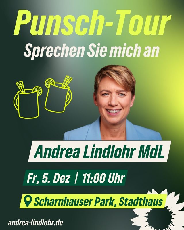 Punsch-Tour mit Andrea Lindlohr MdL
