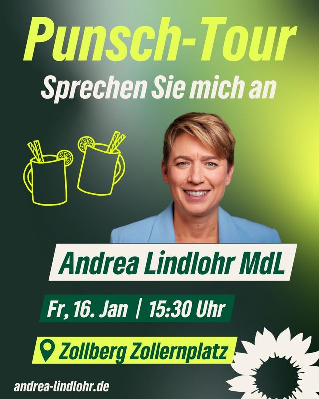 Punsch-Tour mit Andrea Lindlohr MdL