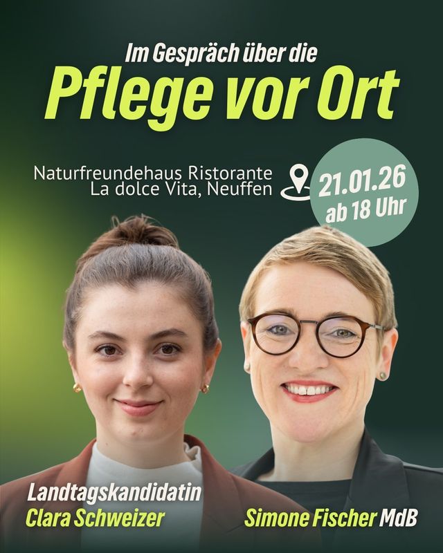Pflege vor Ort - mit Clara Schweizer und Simone Fischer MdB