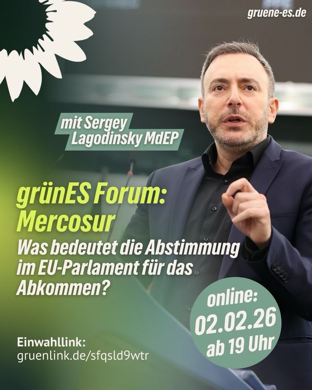 grünES Forum: Mercosur mit Sergey Lagodinsky MdEP