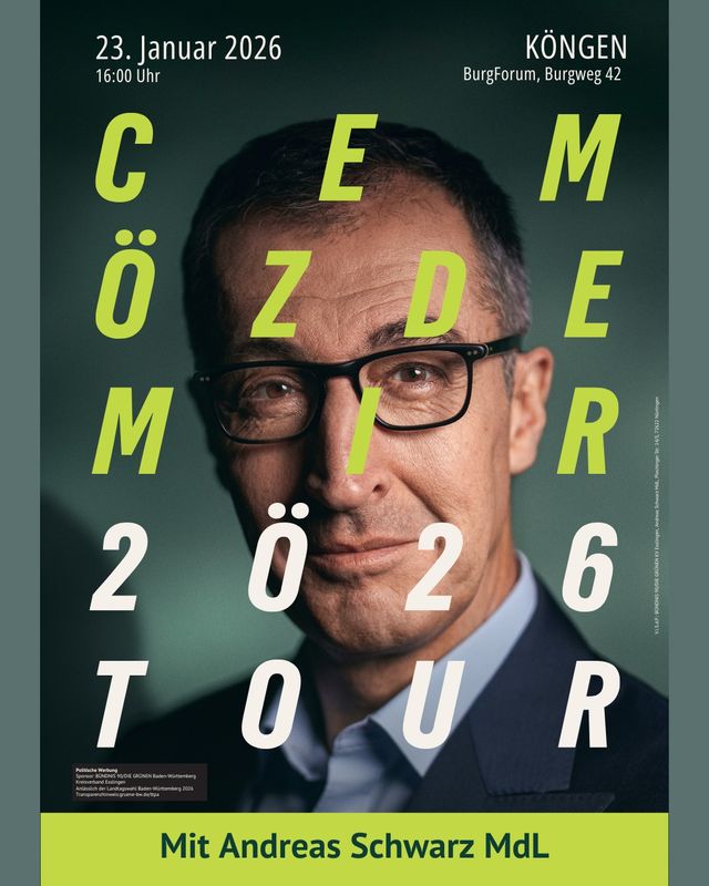 Cem Özdemir im Wahlkreis Kirchheim