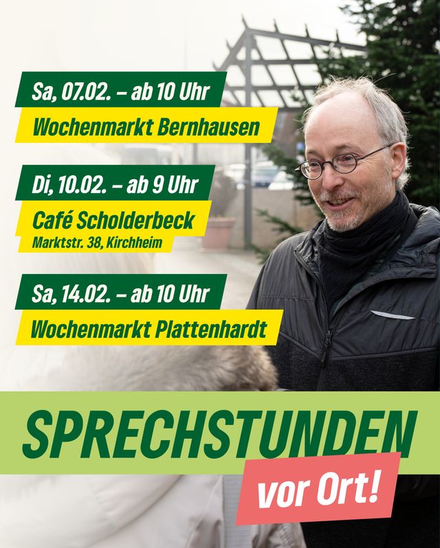 Sprechstunde vor Ort mit Matthias Gastel MdB