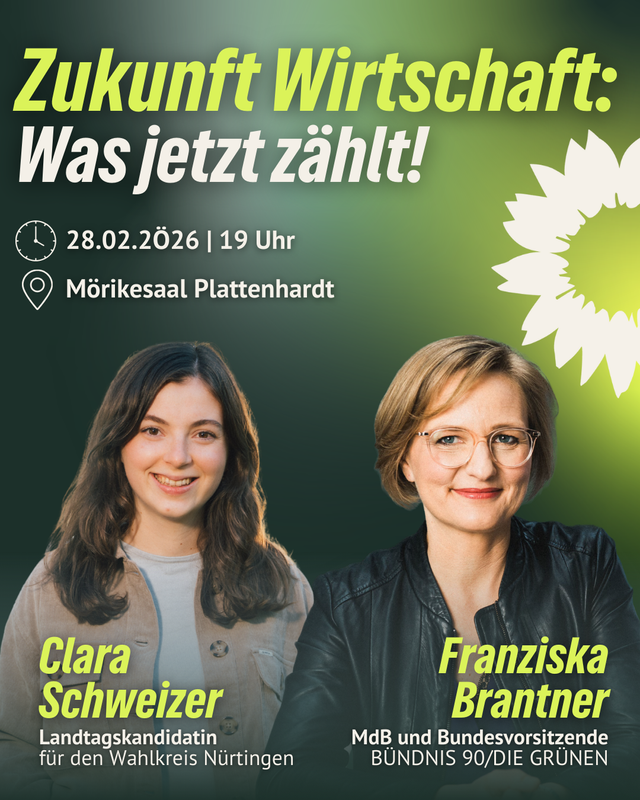 Wirtschafts-Talk mit Clara Schweizer und Franziska Brantner MdB