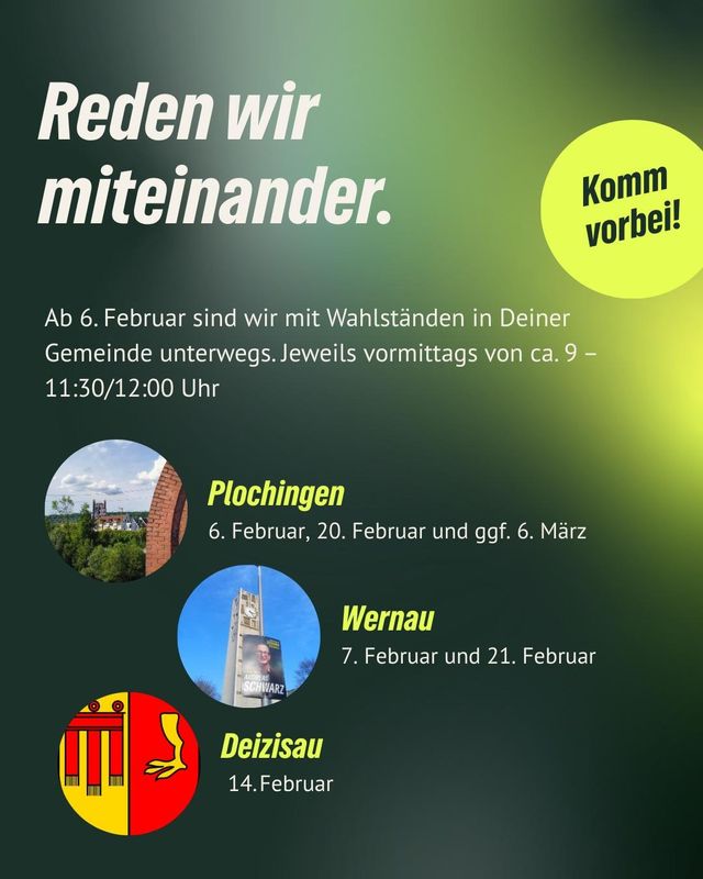 Wahlstände des OV Neckar-Fils