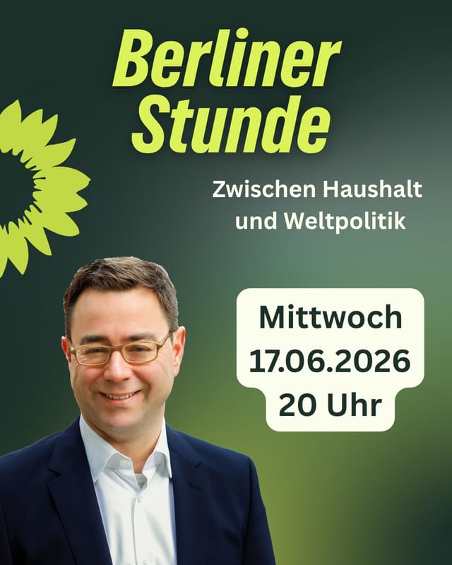 Berliner Stunde mit Sebastian Schäfer MdB
